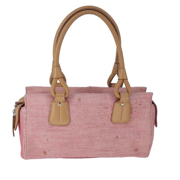 Burberry Hand Bag Canvas Red - Picture 13 of 16